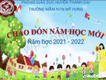Cô và trò trường MN Mỹ Hưng hân hoan đón chào năm học mới 2021-2022